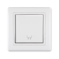 Prikljucnica dvopolna sa poklopcem 16A 250V~ sa porcelanskim jezgrom  BELA 603.000 Aling Prestige Line