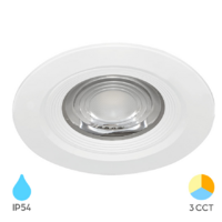 LED ROZETNA 7W 3CCT BELA OKRUGLA IP54 FIKSNA 3000/4000/6500K BD01-00780 Braytron
