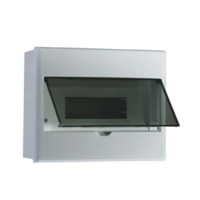 Razvodna tabla 12 za ugradnju NA ZID MAT-12, za 12 modula, transparentna vrata 05.62.81 Metalka