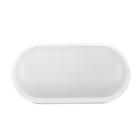 LED VODONEPROPUSNA LAMPA 8W 6500K 600lm IP54 BELA OVALNA BULKHEAD (BRODSKA) BC17-00730 Braytron