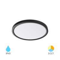 LED PLAFONJERA 25W CRNA OKRUGLA 5CCT 2700/3000K/4000/5000/6500K BP07-20381 