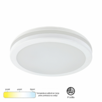 LED PLAFONJERA 30W BELA IP65 vodonepropusna 3CCT tri boje svetla 3000/4000/6500K MONA-300 202302