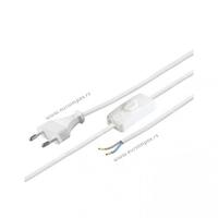 N2K-WH/VDE BELI KABL ZA NAPAJANJE 2x0,75 SA MEÐUGAJTANSKIM PREKIDACEM 2m EL75290 500040